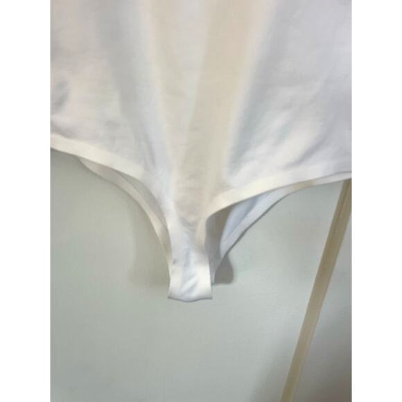 SIMON MILLER Rohe Square Neck Long Sleeve White Bodysuit Size Large - Picture 4 of 6